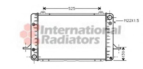 VAN WEZEL 18002053 Радиатор, охлаждение двигателя 