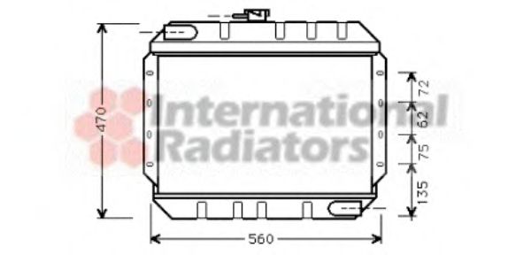 VAN WEZEL 18002065 Радиатор, охлаждение двигателя 