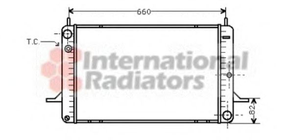 VAN WEZEL 18002070 Радиатор, охлаждение двигателя 