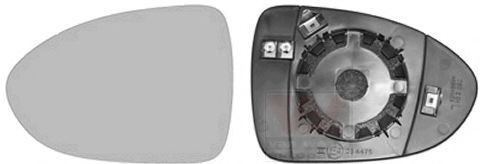 VAN WEZEL 8323837 Зеркальное стекло, наружное зеркало для KIA RIO III (Киа Рио 3) VAN WEZEL 8323837 Зеркальное стекло, наружное зеркало для KIA RIO III (Киа Рио 3)