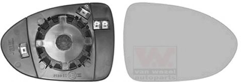VAN WEZEL 8323838 Зеркальное стекло, наружное зеркало для KIA RIO III (Киа Рио 3) VAN WEZEL 8323838 Зеркальное стекло, наружное зеркало для KIA RIO III (Киа Рио 3)