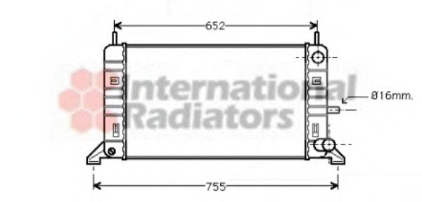 VAN WEZEL 18002142 Радиатор, охлаждение двигателя 