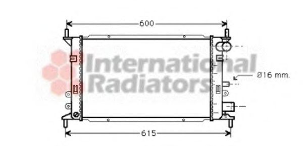 VAN WEZEL 18002148 Радиатор, охлаждение двигателя 