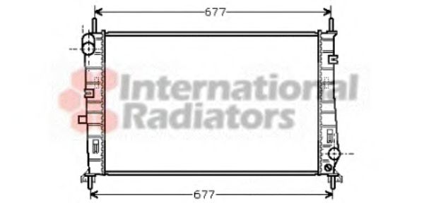 VAN WEZEL 18002165 Радиатор, охлаждение двигателя 