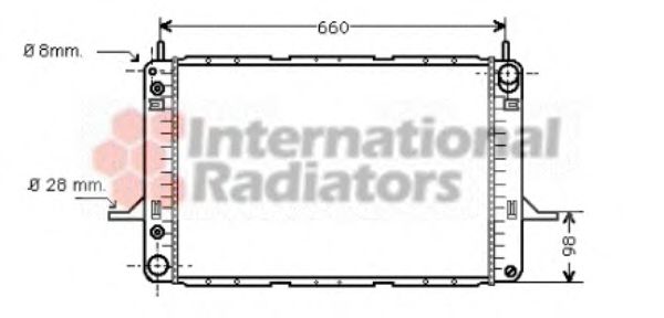 VAN WEZEL 18002195 Радиатор, охлаждение двигателя 