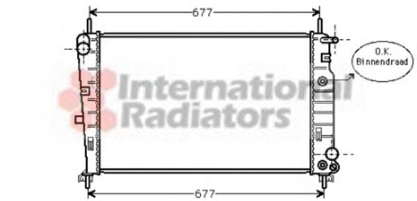 VAN WEZEL 18002197 Радиатор, охлаждение двигателя 