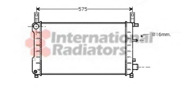 VAN WEZEL 18002198 Радиатор, охлаждение двигателя 