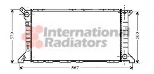 VAN WEZEL 18002206 Радиатор, охлаждение двигателя 