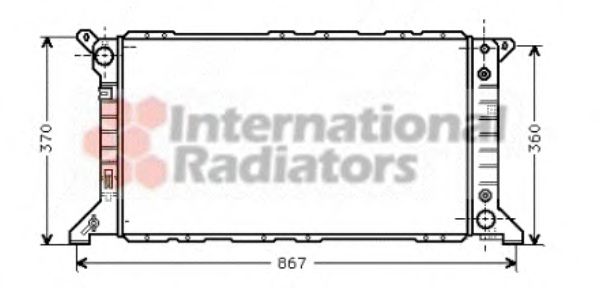 VAN WEZEL 18002207 Радиатор, охлаждение двигателя 