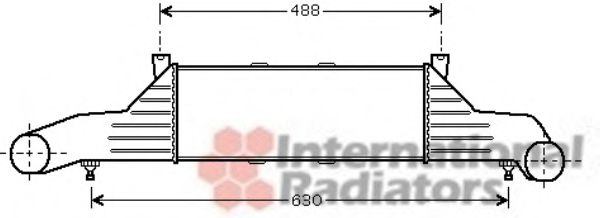VAN WEZEL 30004295 Интеркулер 