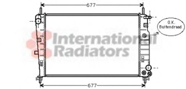 VAN WEZEL 18002226 Радиатор, охлаждение двигателя 