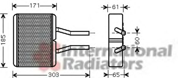 VAN WEZEL 27006193 Теплообменник, отопление салона для MAZDA (Мазда) VAN WEZEL 27006193 Теплообменник, отопление салона для MAZDA (Мазда)