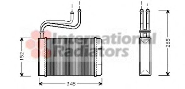 VAN WEZEL 18006164 Теплообменник, отопление салона для FORD MONDEO (Форд Мондэо) VAN WEZEL 18006164 Теплообменник, отопление салона для FORD MONDEO (Форд Мондэо)