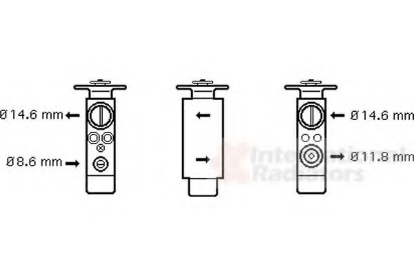 VAN WEZEL 77001046 Расширительный клапан, кондиционер для JAGUAR (Ягуар) VAN WEZEL 77001046 Расширительный клапан, кондиционер для JAGUAR (Ягуар)