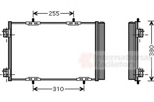 VAN WEZEL 40005291 Конденсатор, кондиционер для PEUGEOT (Пежо) VAN WEZEL 40005291 Конденсатор, кондиционер для PEUGEOT (Пежо)