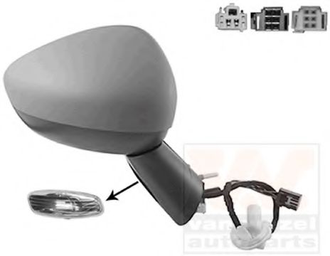 VAN WEZEL 0954818 Наружное зеркало для CITROëN (Cитроëн) VAN WEZEL 0954818 Наружное зеркало для CITROëN (Cитроëн)