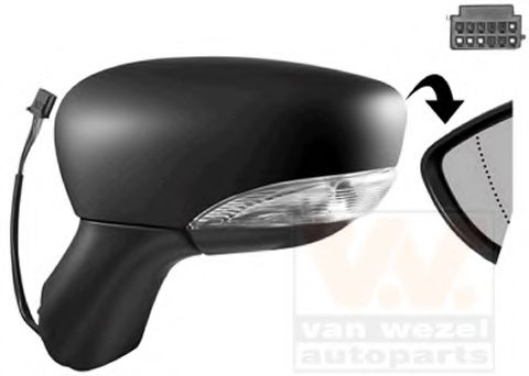 VAN WEZEL 4373805 Наружное зеркало для RENAULT LUTECIA IV (Рено Лутэcиа иv) VAN WEZEL 4373805 Наружное зеркало для RENAULT LUTECIA IV (Рено Лутэcиа иv)