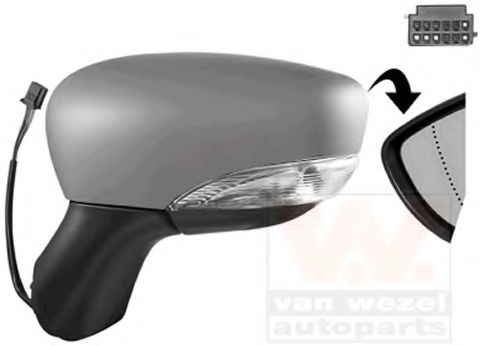 VAN WEZEL 4373807 Наружное зеркало для RENAULT LUTECIA IV (Рено Лутэcиа иv) VAN WEZEL 4373807 Наружное зеркало для RENAULT LUTECIA IV (Рено Лутэcиа иv)