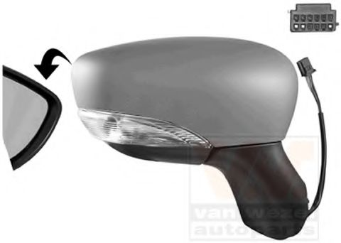 VAN WEZEL 4373808 Наружное зеркало для RENAULT LUTECIA IV (Рено Лутэcиа иv) VAN WEZEL 4373808 Наружное зеркало для RENAULT LUTECIA IV (Рено Лутэcиа иv)