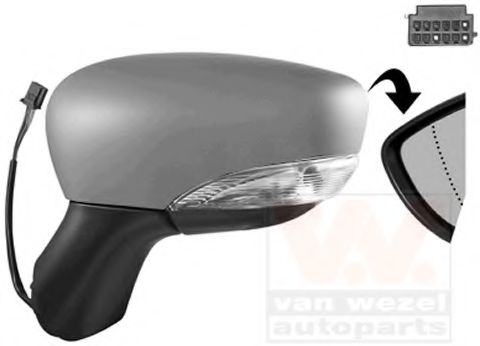 VAN WEZEL 4373817 Наружное зеркало для RENAULT LUTECIA IV (Рено Лутэcиа иv) VAN WEZEL 4373817 Наружное зеркало для RENAULT LUTECIA IV (Рено Лутэcиа иv)