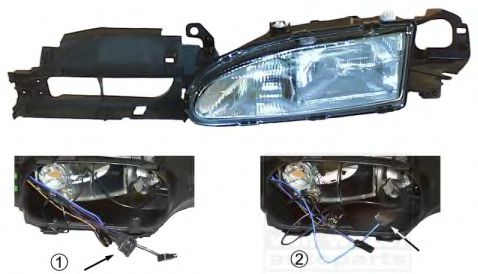 VAN WEZEL 1825942M Основная фара для FORD MONDEO I (Форд Мондео 1) VAN WEZEL 1825942M Основная фара для FORD MONDEO I (Форд Мондео 1)