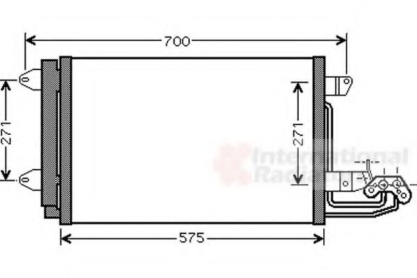 VAN WEZEL 58005269 Конденсатор, кондиционер для VOLKSWAGEN JETTA I (Фольксваген Жэтта и) VAN WEZEL 58005269 Конденсатор, кондиционер для VOLKSWAGEN JETTA I (Фольксваген Жэтта и)