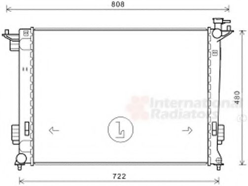 VAN WEZEL 83002238 Радиатор, охлаждение двигателя для KIA (Киа) VAN WEZEL 83002238 Радиатор, охлаждение двигателя для KIA (Киа)