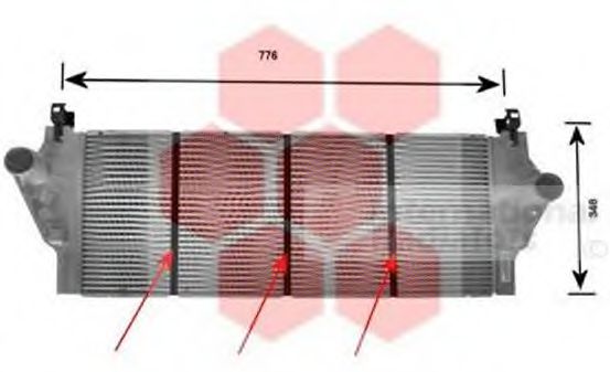 VAN WEZEL 43004295 Интеркулер 
