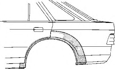 VAN WEZEL 1844148 Боковина для FORD ORION II (Форд Орион 2) VAN WEZEL 1844148 Боковина для FORD ORION II (Форд Орион 2)