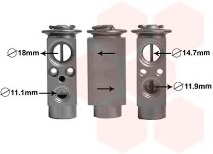VAN WEZEL 18001380 Расширительный клапан, кондиционер для VOLKSWAGEN SHARAN (Фольксваген Шаран)