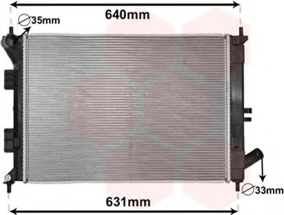 VAN WEZEL 82002335 Радиатор, охлаждение двигателя для HYUNDAI (Хендай) VAN WEZEL 82002335 Радиатор, охлаждение двигателя для HYUNDAI (Хендай)