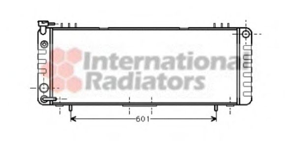 VAN WEZEL 21002002 Радиатор, охлаждение двигателя 
