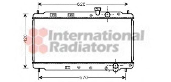 VAN WEZEL 25002077 Радиатор, охлаждение двигателя 
