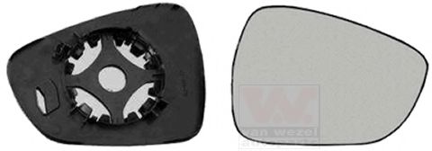 VAN WEZEL 0952838 Зеркальное стекло, наружное зеркало для CITROËN C3 II (CитроËн С3 2) VAN WEZEL 0952838 Зеркальное стекло, наружное зеркало для CITROËN C3 II (CитроËн С3 2)