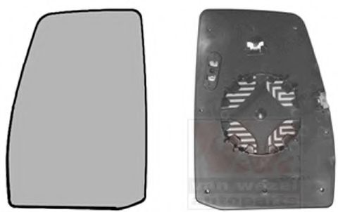 VAN WEZEL 1987837 Зеркальное стекло, наружное зеркало для FORD TRANSIT CUSTOM (Форд Трансит cустом) VAN WEZEL 1987837 Зеркальное стекло, наружное зеркало для FORD TRANSIT CUSTOM (Форд Трансит cустом)