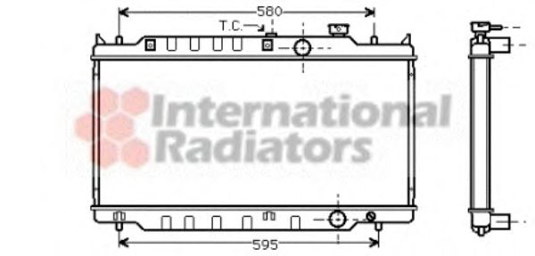 VAN WEZEL 27002117 Радиатор, охлаждение двигателя 