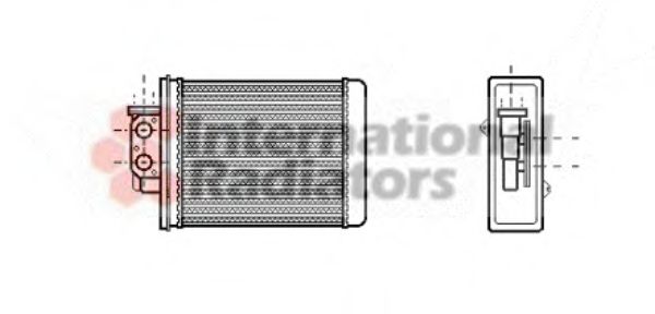 VAN WEZEL 27006067 Теплообменник, отопление салона для MAZDA (Мазда) VAN WEZEL 27006067 Теплообменник, отопление салона для MAZDA (Мазда)