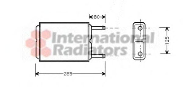 VAN WEZEL 27006123 Теплообменник, отопление салона для MAZDA (Мазда) VAN WEZEL 27006123 Теплообменник, отопление салона для MAZDA (Мазда)