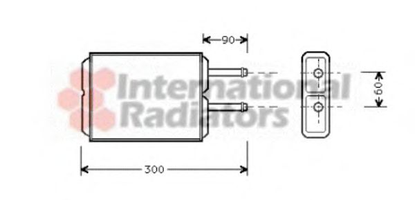 VAN WEZEL 27006124 Теплообменник, отопление салона для MAZDA 626 III (Мазда 626 3) VAN WEZEL 27006124 Теплообменник, отопление салона для MAZDA 626 III (Мазда 626 3)