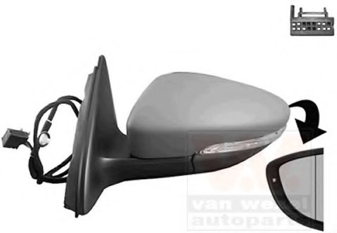 VAN WEZEL 5772807 Наружное зеркало для VOLKSWAGEN JETTA VI IV (Фольксваген Джетта 6 4) VAN WEZEL 5772807 Наружное зеркало для VOLKSWAGEN JETTA VI IV (Фольксваген Джетта 6 4)