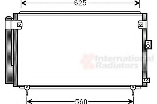 VAN WEZEL 53005558 Конденсатор, кондиционер для LEXUS IS CROSS (Лексус Ис крос) VAN WEZEL 53005558 Конденсатор, кондиционер для LEXUS IS CROSS (Лексус Ис крос)