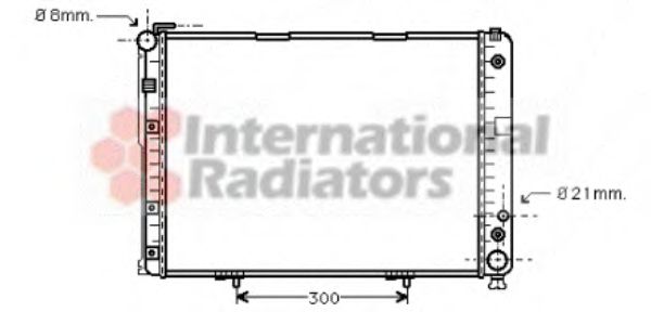 VAN WEZEL 30002177 Радиатор, охлаждение двигателя 