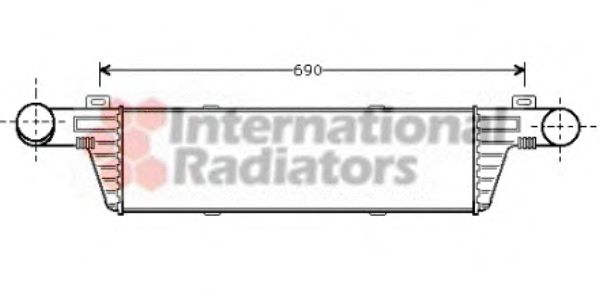 VAN WEZEL 30004224 Интеркулер 