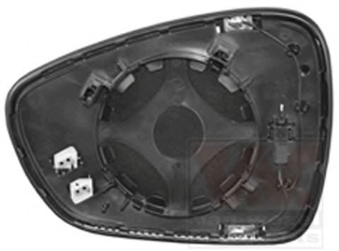 VAN WEZEL 0963838 Зеркальное стекло, наружное зеркало для CITROËN C5 III (CитроËн С5 3) VAN WEZEL 0963838 Зеркальное стекло, наружное зеркало для CITROËN C5 III (CитроËн С5 3)