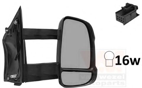 VAN WEZEL 1651822 Наружное зеркало для FIAT DUCATO (Фиат Дукато) VAN WEZEL 1651822 Наружное зеркало для FIAT DUCATO (Фиат Дукато)