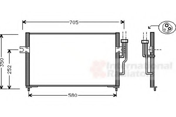 VAN WEZEL 32005100 Конденсатор, кондиционер для MITSUBISHI (Митсубиши/митсубиси) VAN WEZEL 32005100 Конденсатор, кондиционер для MITSUBISHI (Митсубиши/митсубиси)
