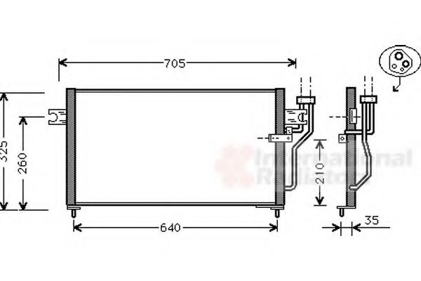 VAN WEZEL 32005105 Конденсатор, кондиционер для MITSUBISHI LANCER IV (Митсубиши/митсубиси Ланcэр иv) VAN WEZEL 32005105 Конденсатор, кондиционер для MITSUBISHI LANCER IV (Митсубиши/митсубиси Ланcэр иv)