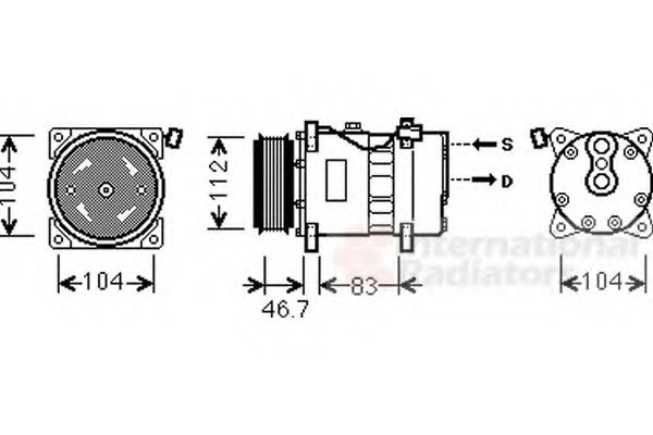 VAN WEZEL 5800K288 Компрессор, кондиционер для VOLKSWAGEN T4 MULTIVAN (Фольксваген Т4 мултиvан) VAN WEZEL 5800K288 Компрессор, кондиционер для VOLKSWAGEN T4 MULTIVAN (Фольксваген Т4 мултиvан)