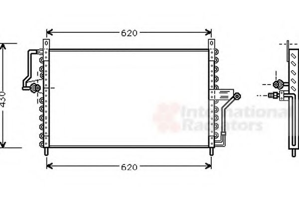 VAN WEZEL 37005223 Конденсатор, кондиционер для OPEL OMEGA A (Опель Омэга а) VAN WEZEL 37005223 Конденсатор, кондиционер для OPEL OMEGA A (Опель Омэга а)