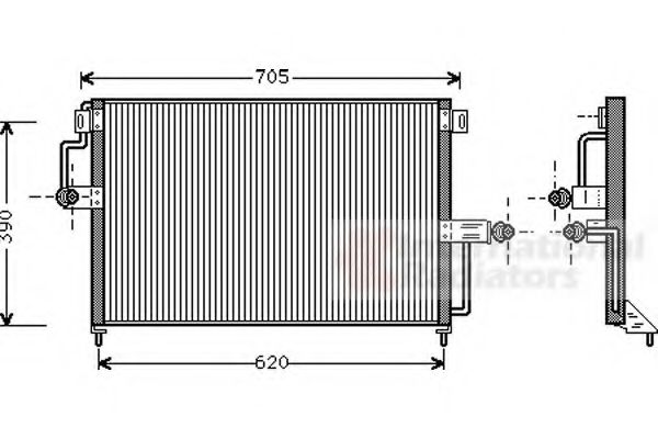 VAN WEZEL 37005227 Конденсатор, кондиционер для OPEL OMEGA A (Опель Омэга а) VAN WEZEL 37005227 Конденсатор, кондиционер для OPEL OMEGA A (Опель Омэга а)